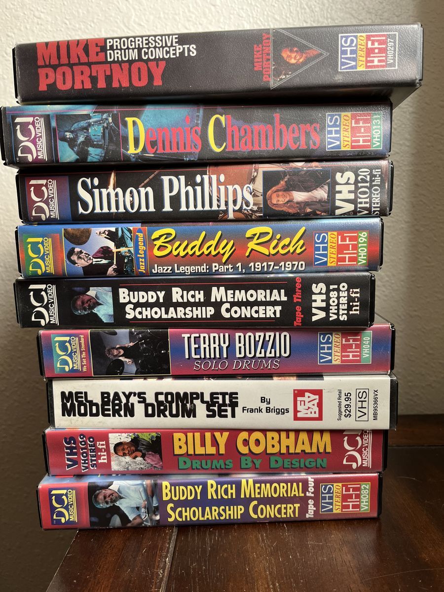 VHS Classic Drummer Instruction Videos