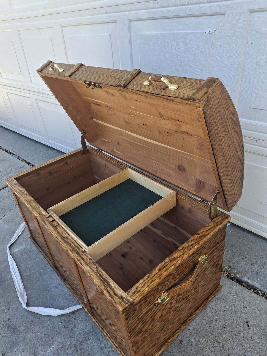 large modern cedar hope chest