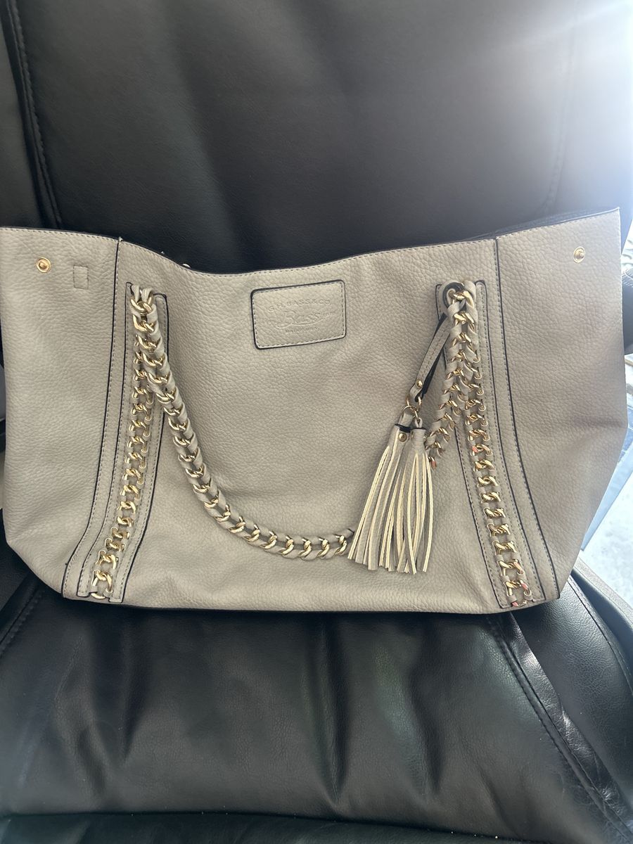 Large Gray Tote Bag