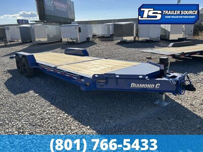 7x22 Diamond C HDT 208 Tilt Trailer - 18K GVWR - 18 Ply Tire Upgrade