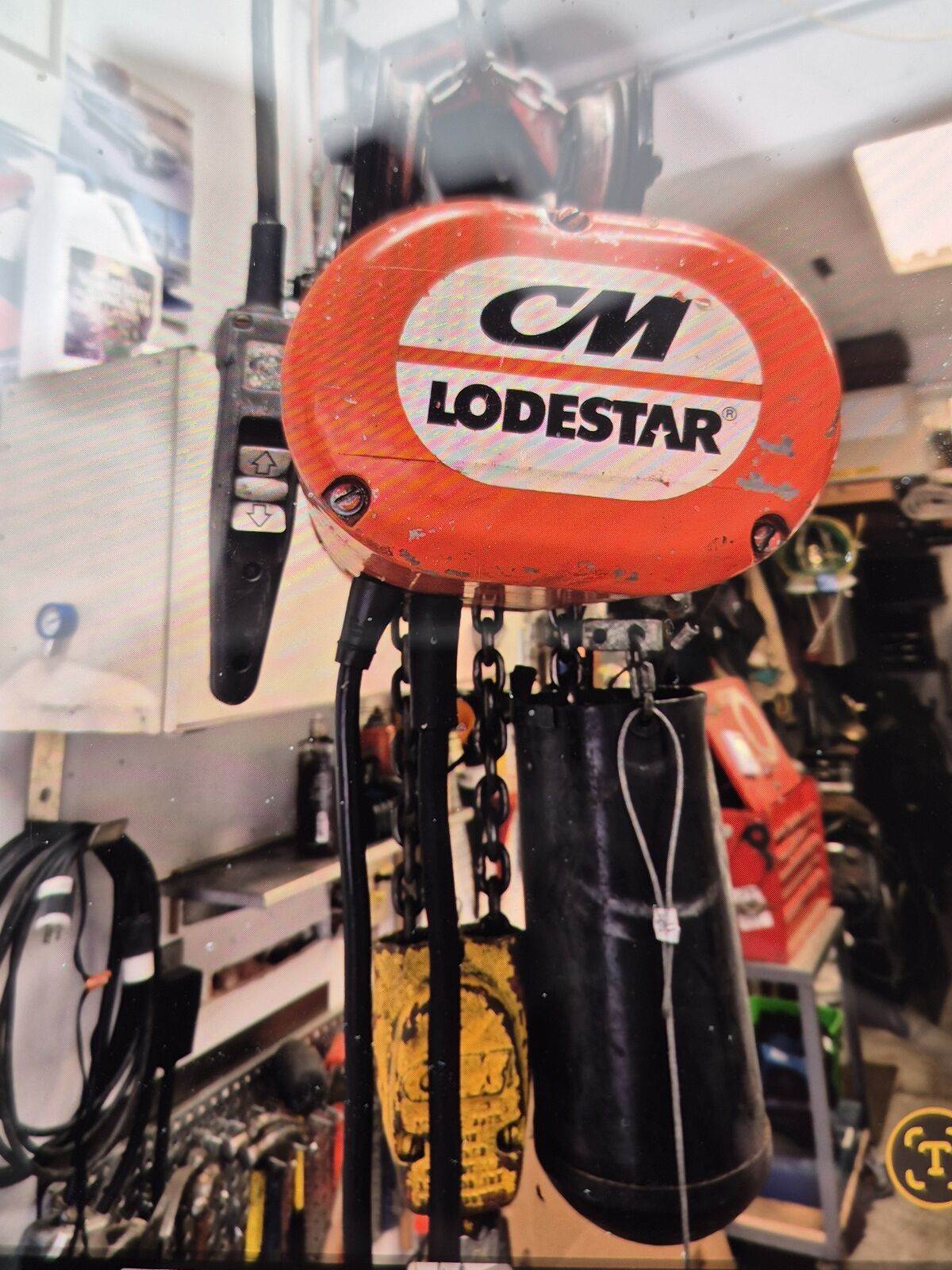 C&M LOADSTAR 1 TON 3 PHASE ELECTRIC CHAIN HOIST