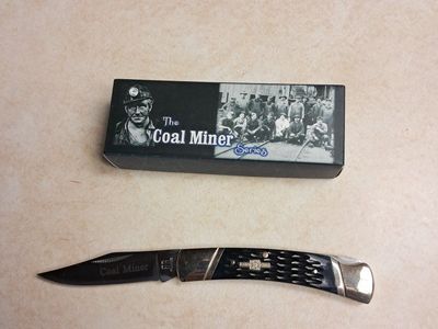 Rough Rider Coal Miner Lockback