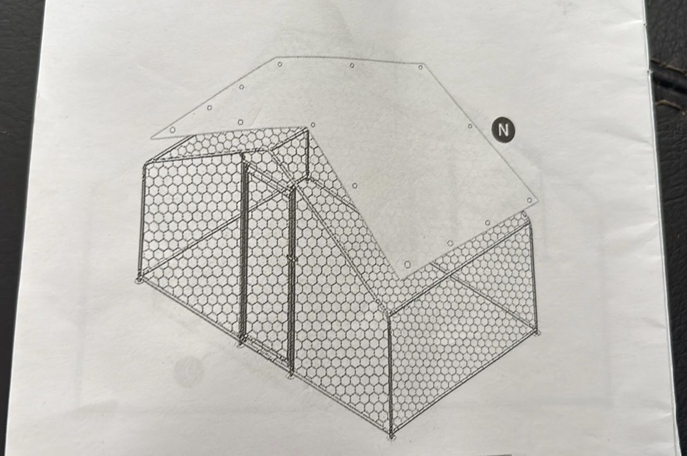 Chicken Coup Mesh Wire and Poles