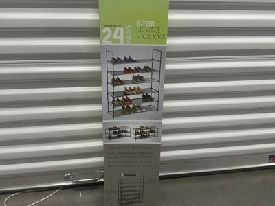 6-Tier Storage Shoe Rack – Holds 24 Pairs