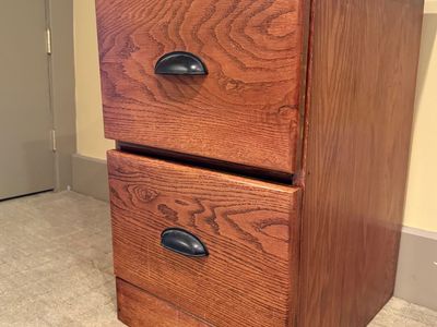 Oak File Cabinet