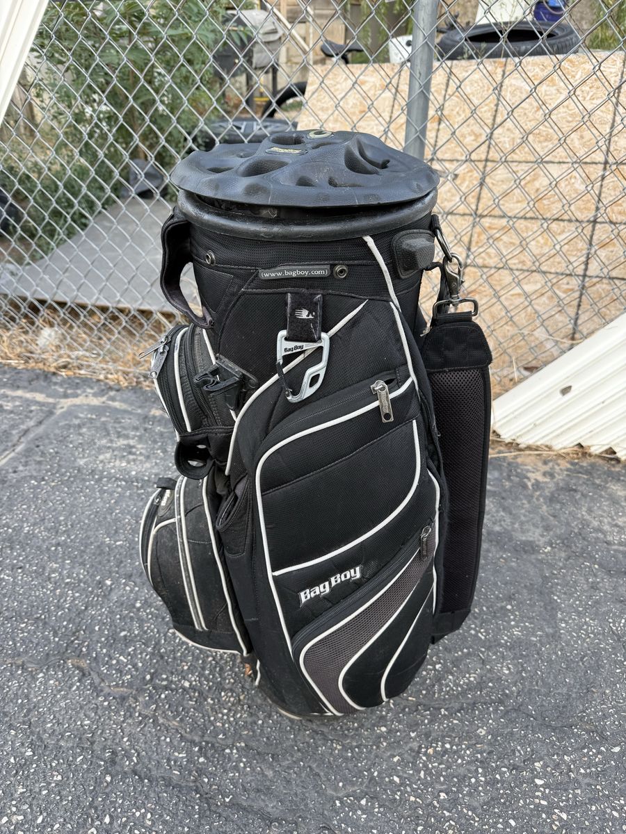 Bag Boy Revolver Black Golf Cart Bag with Individual Club Slots