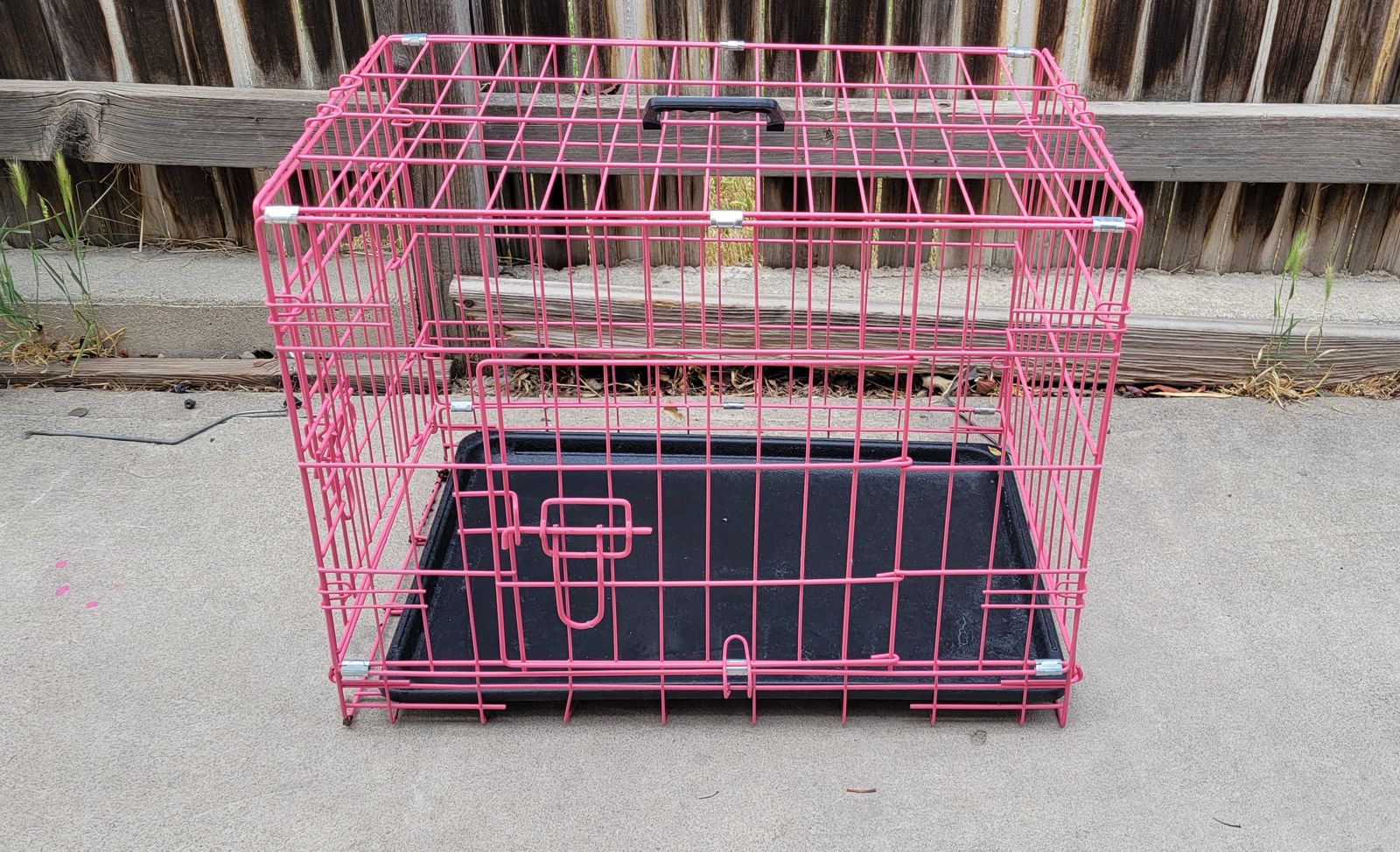 Pink Wire Pet Crate/ Carrier