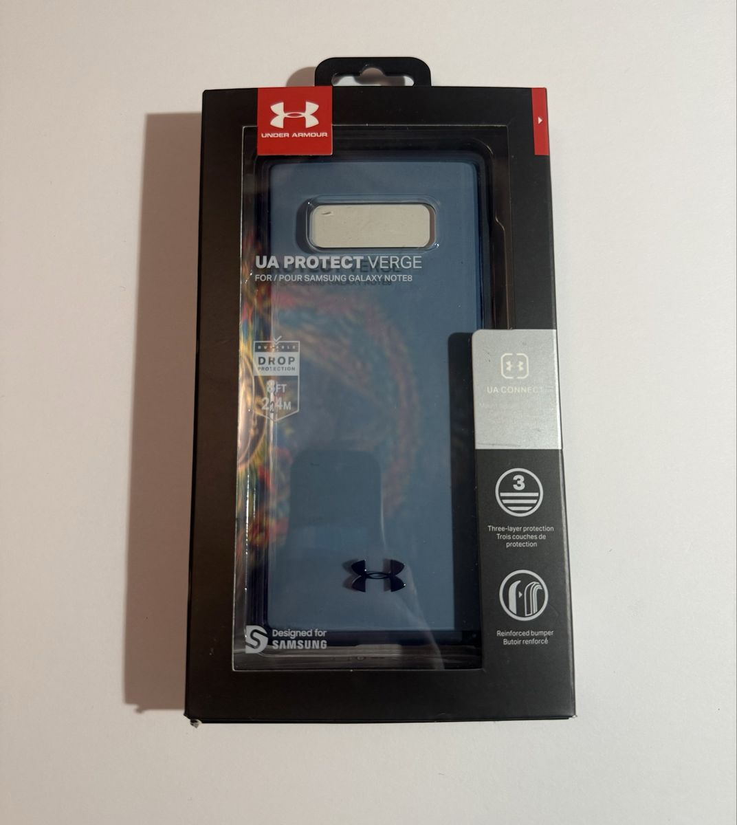 Under Armour UA Protect Verge Phone Case for Samsung Galaxy Note 8 - Blue, New