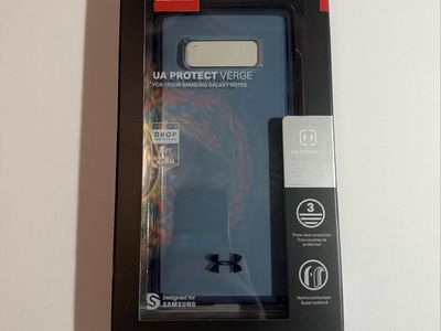 Under Armour UA Protect Verge Phone Case for Samsung Galaxy Note 8 - Blue, New