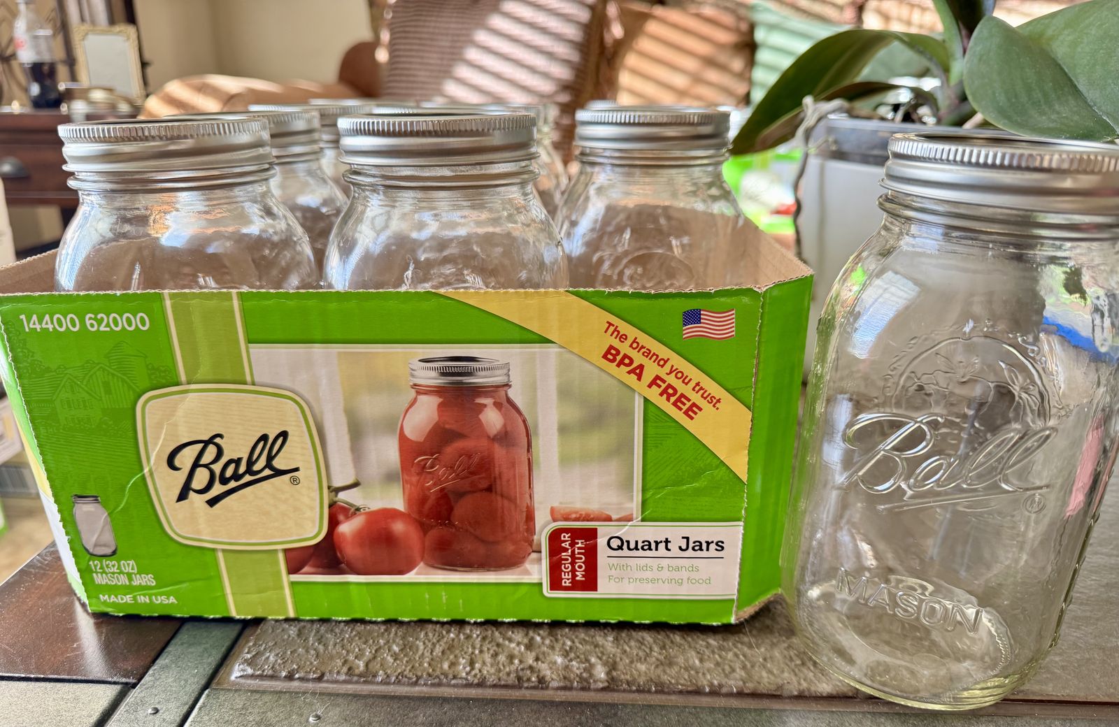 Ball Quart Regular Mouth Jars * Canning Bottles