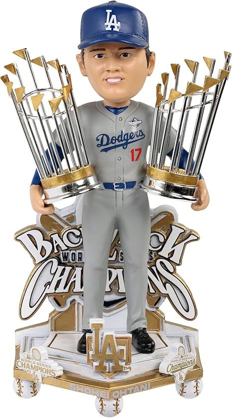 Shohei Ohtani Los Angeles Dodgers 2025 Back To Back World Series Champions Celebration Bobblehead MLB