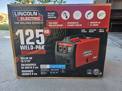 Lincoln Weld Pak 125HD Wire Feed Flux-Core Welder - NEW/Never Used - 2016 Model