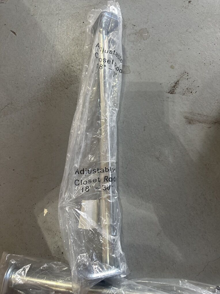 Adjustable 18 Inch To 30 Inch Closet Rod