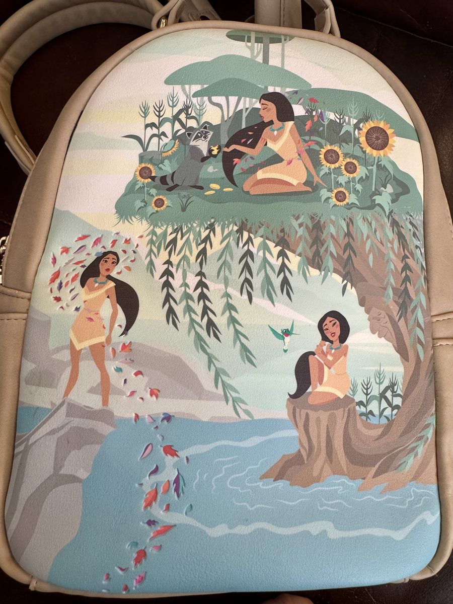 Disney Loungefly Pocahontas and Merida/Brave Mini Backpack - Rare Design - Excellent Condition