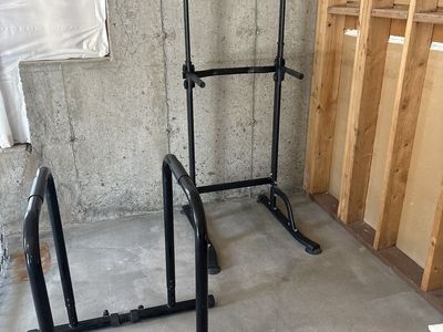 RELIFE Power Tower & Dip Station - Pull Up Bar and Parallel Bars for Home Gym