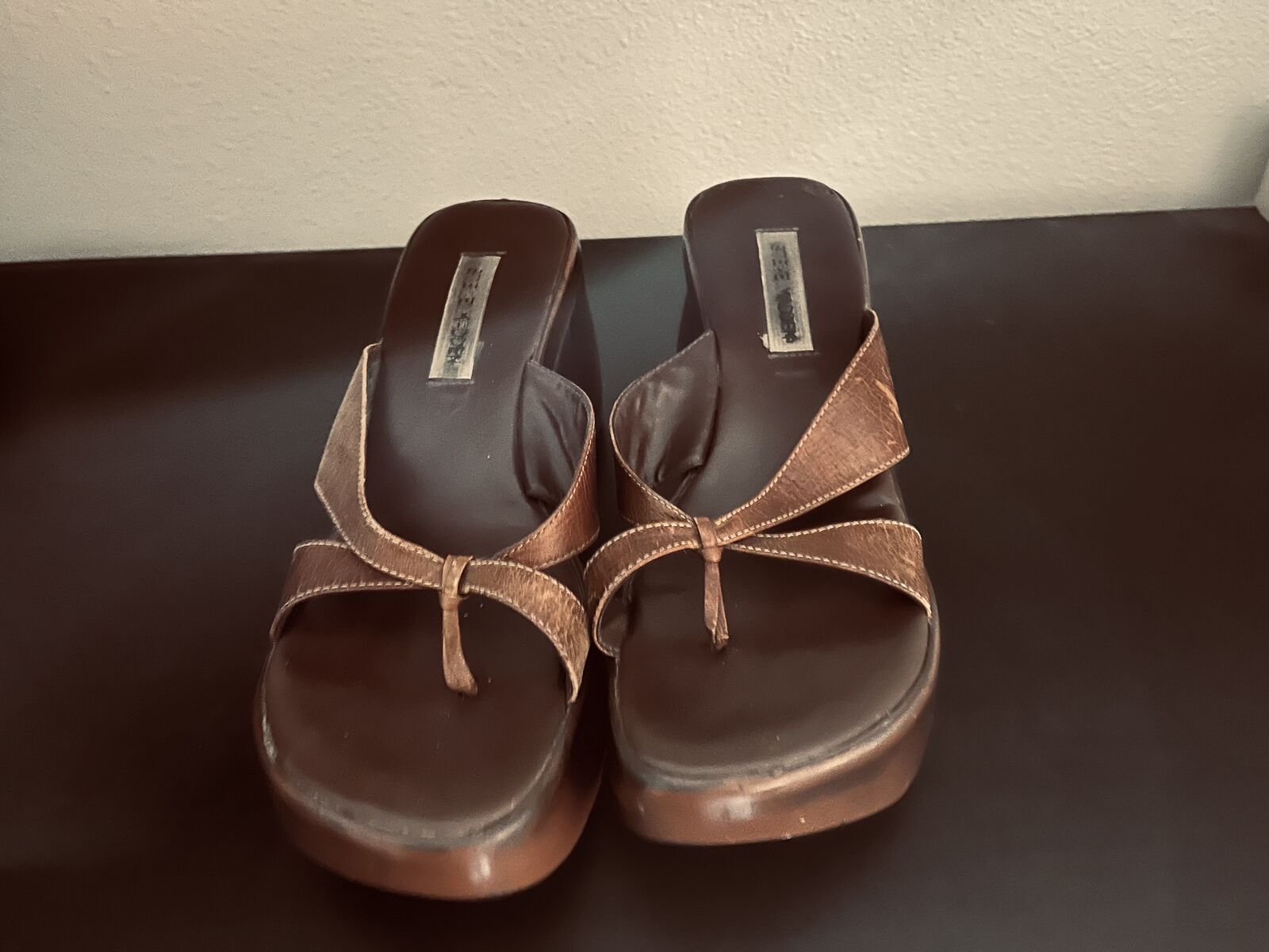 Steve Madden Platform slip on sandals