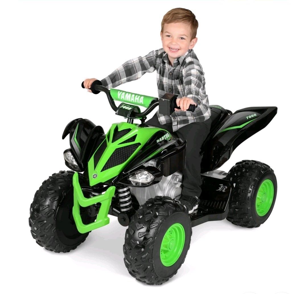 New Yamaha Raptor 700R 12V Ride-On ATV – Black/Green  #541