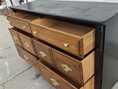 all wood contemporary 6 drawers dresser
