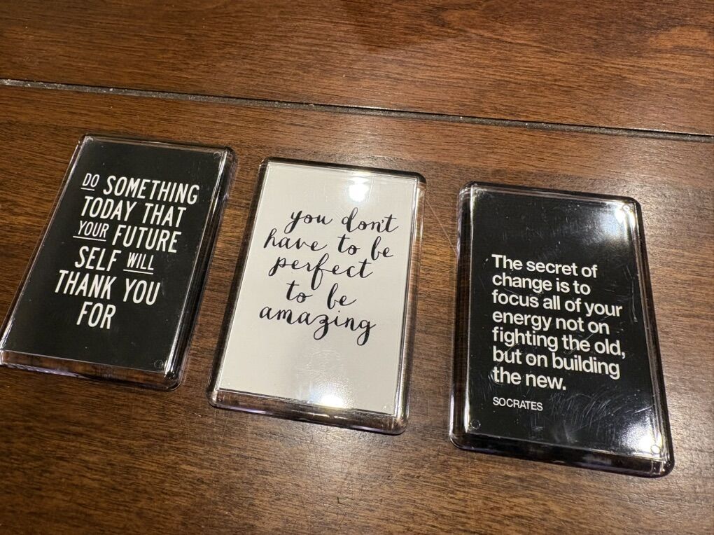 Lot Of 3 Inspirational Magnets
