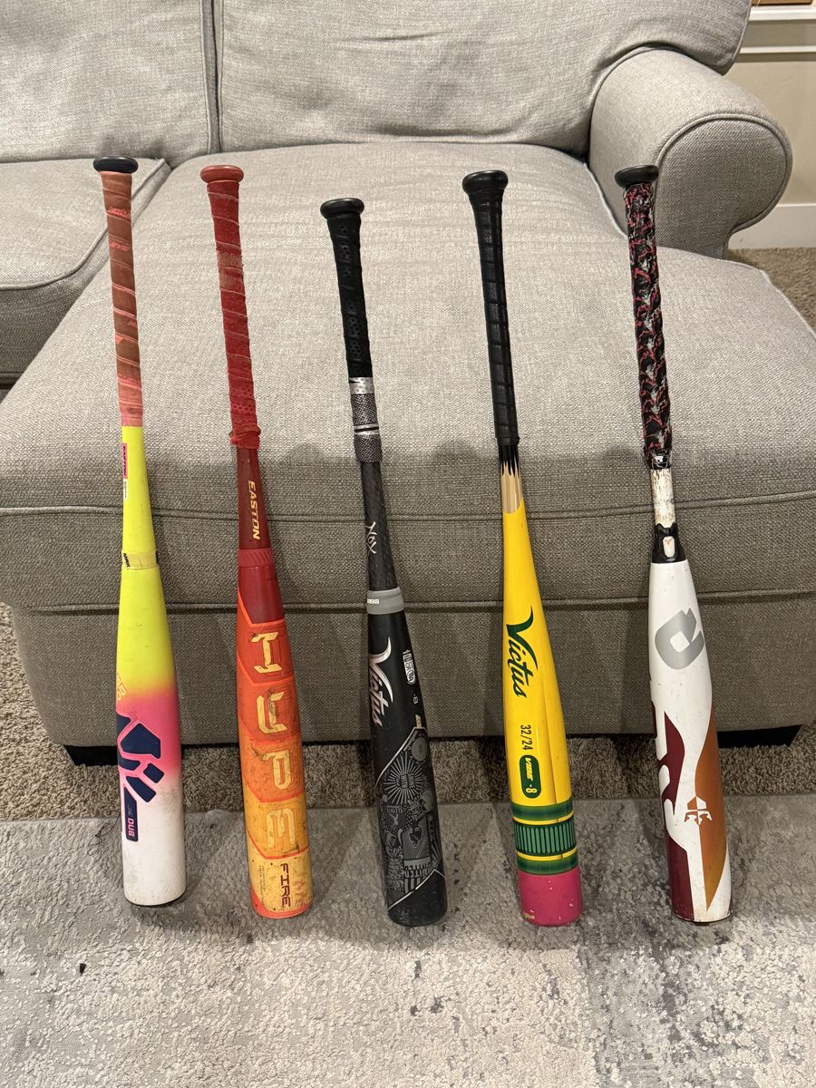 USSSA Travel Baseball Bats (-5 and -8) Easton, Victus, DeMarini
