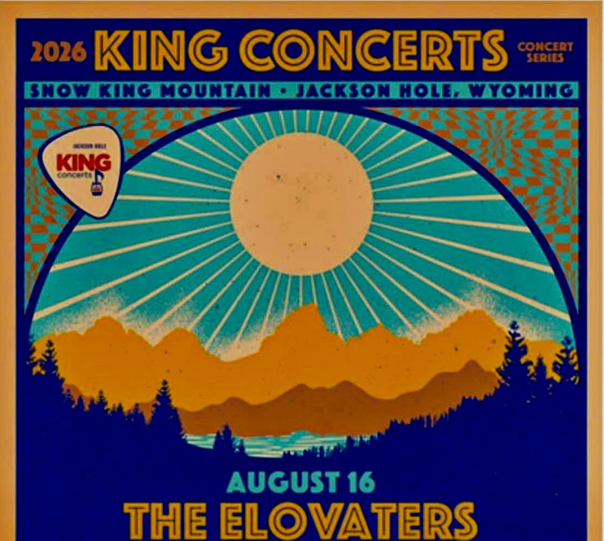 VIP The Elovaters Concert Ticket - August 16 at Snow King Mountain Jackson Hole
