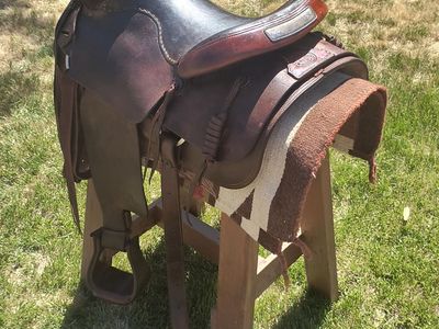 🤠 Rugged Reidhead Roping Saddle – Work-Ready & Durable 🤠
