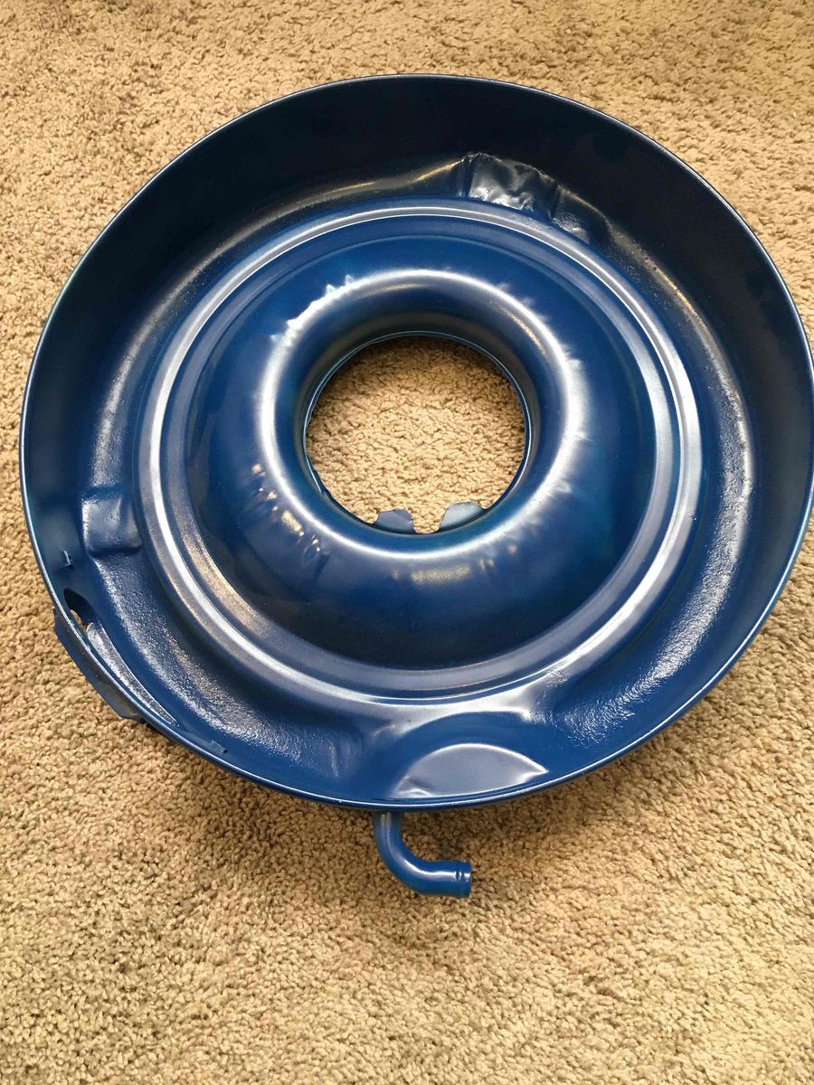 Vintage 1970s Ford Air Cleaner Base for 390 c.i. Engine Blue