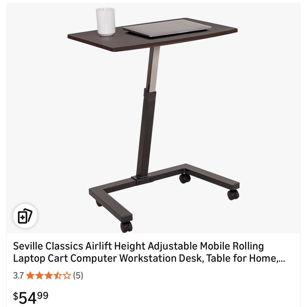 Seville Classics Airlift Mobile Desktop - New