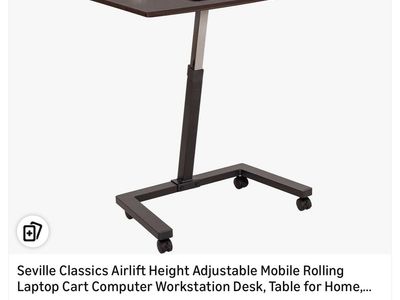 Seville Classics Airlift Mobile Desktop - New