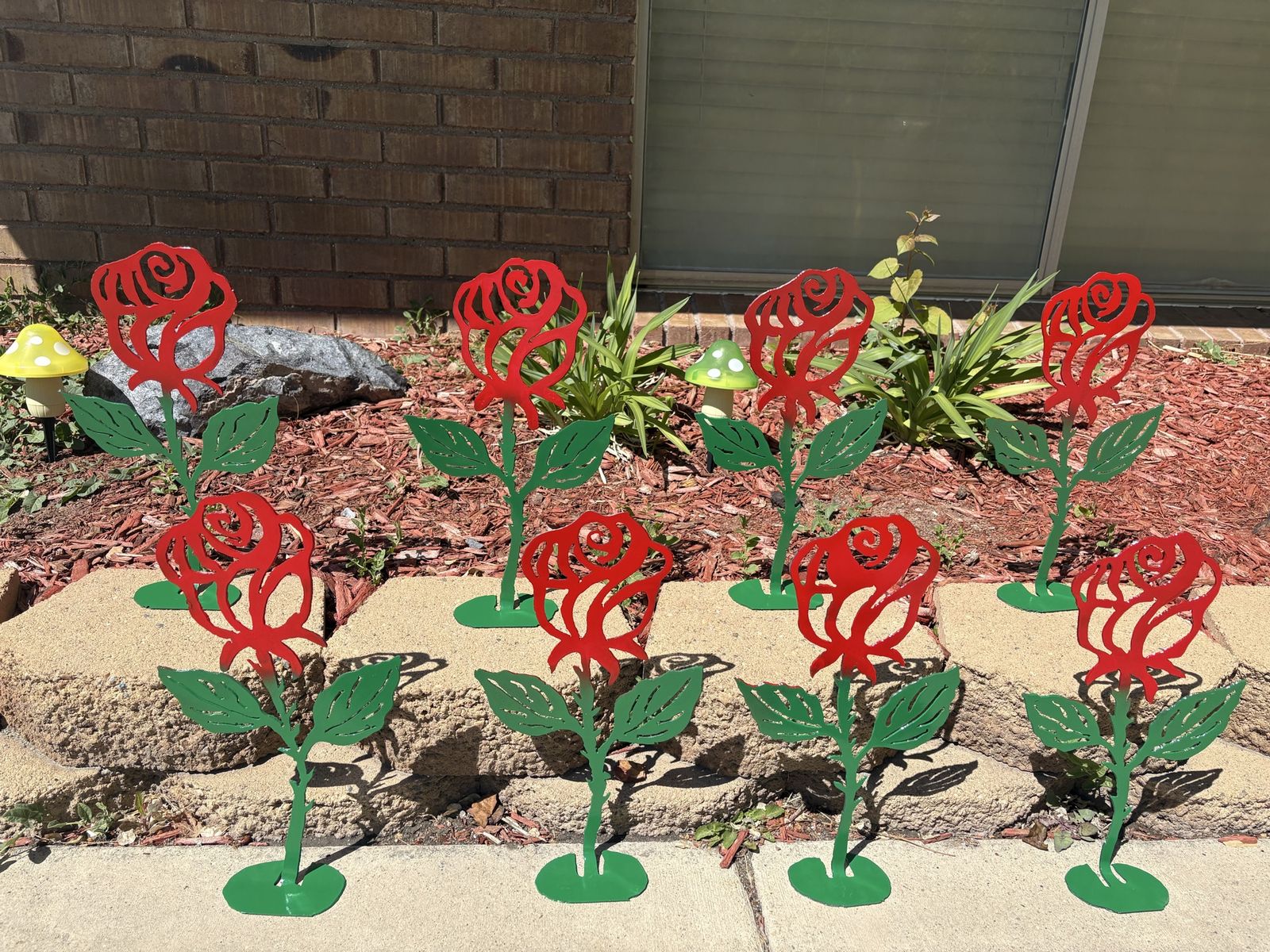 Handmade metal Roses