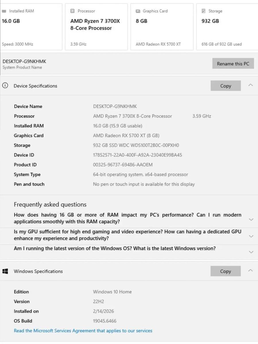Gaming computer