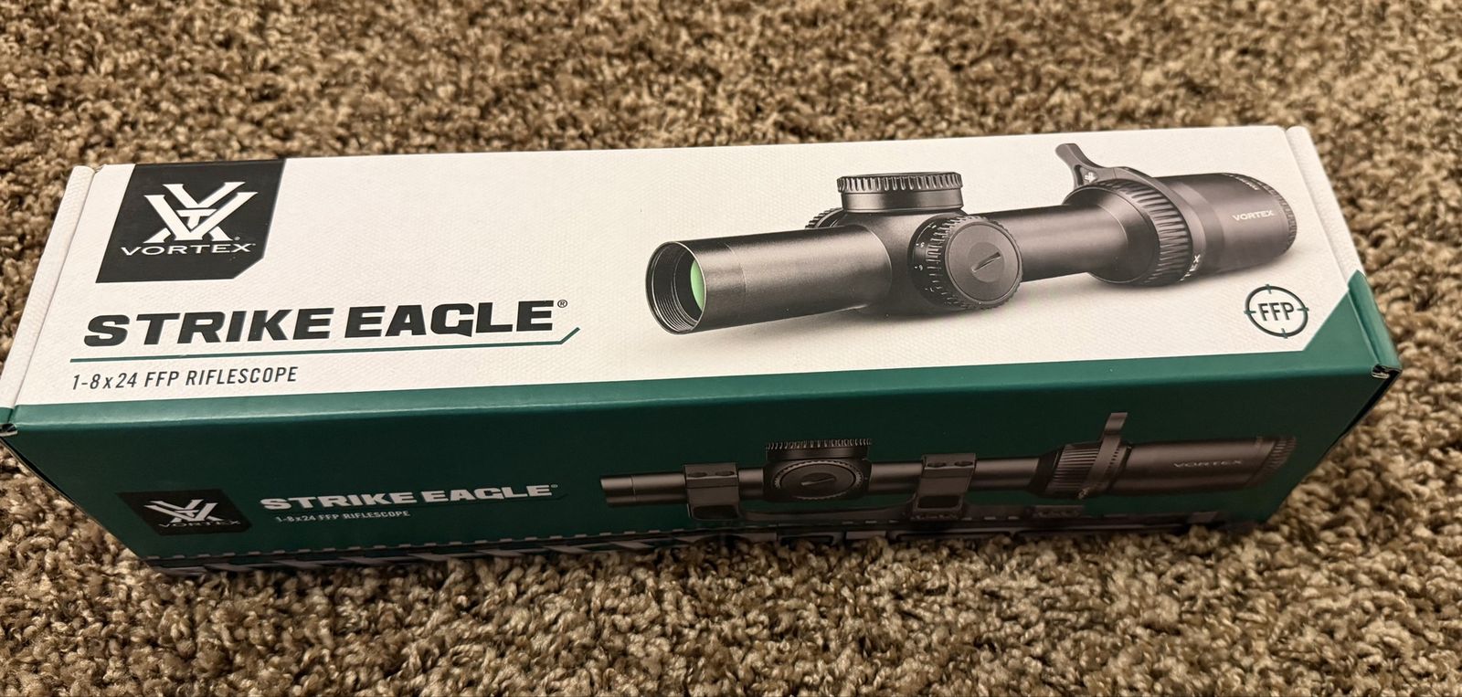 Vortex Strike Eagle 1-8x24 FFP Riflescope SE-1801 with EBR-8 MOA Reticle