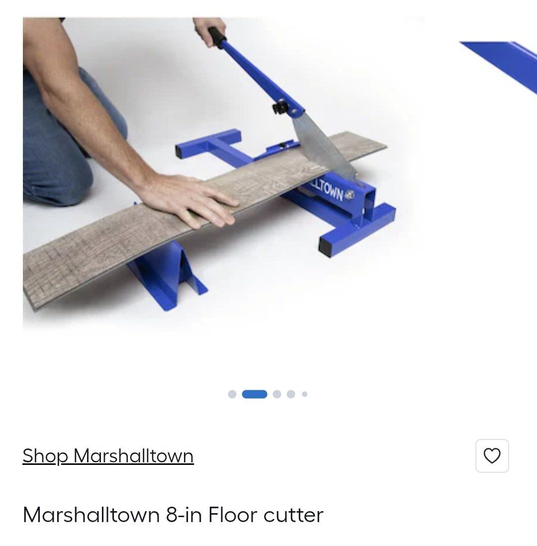 Marshalltown 8-in Laminate Flooring Cross Cutter, Floor Manual Cutter