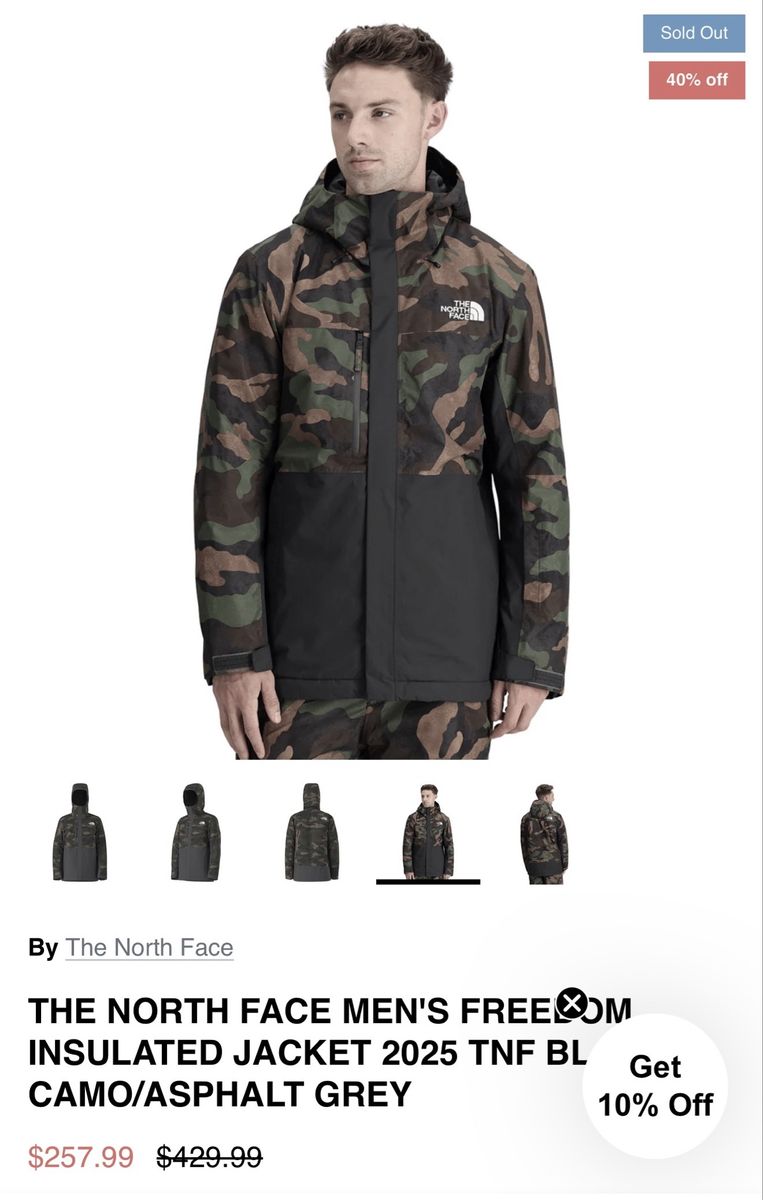 The North Face Camo Jacket - New