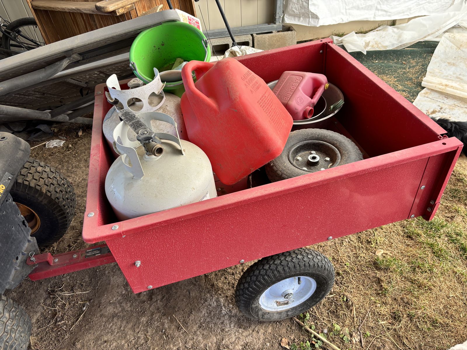 Lawnmower And Cart