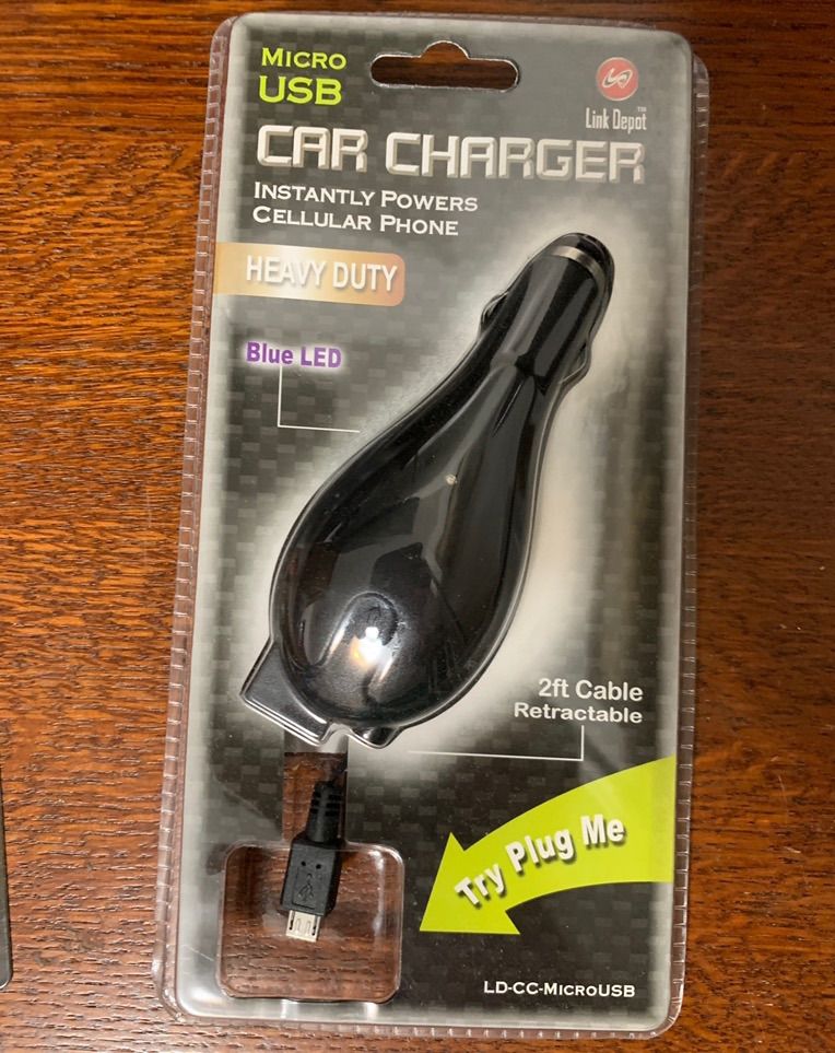 Micro usb car charger retractable
