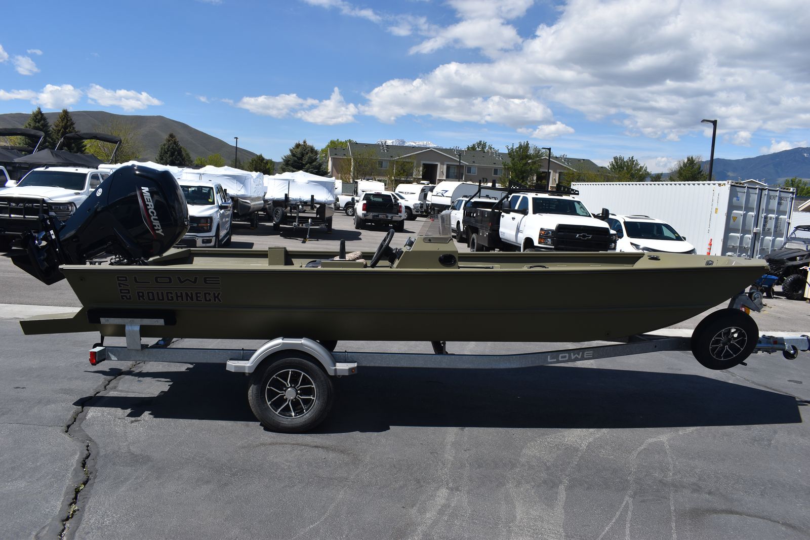 2026 Lowe Roughneck 2070 Full Weld Duck Hunting Boat Fishing Boat With 115HP Mercury Engine and Trailer