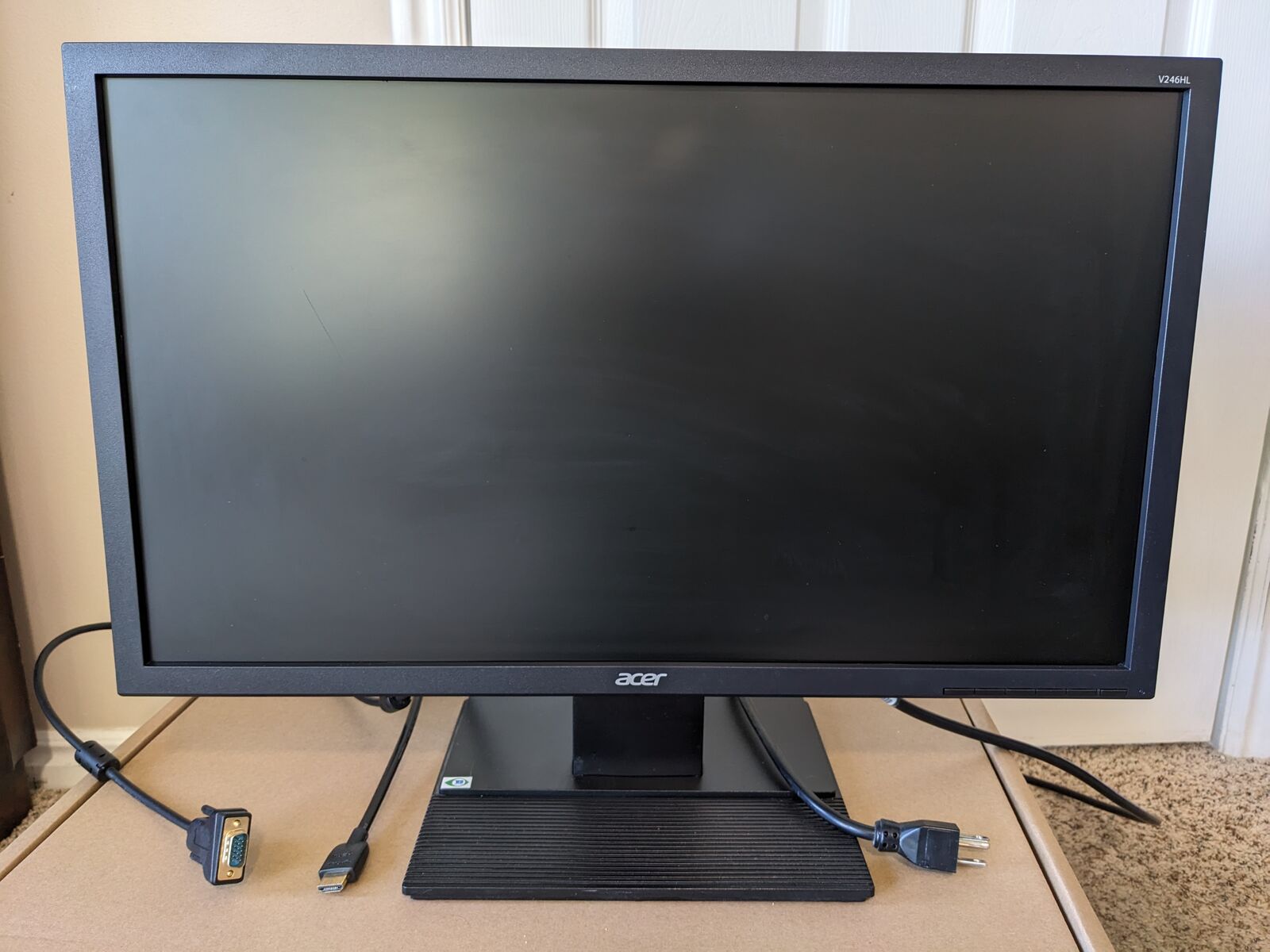 24" Acer Monitor - v246HL bd 2016 LCD LED backlit