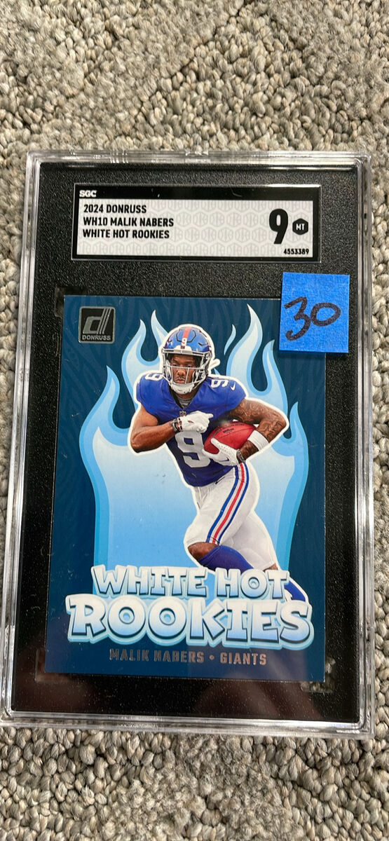 Malik Nabers New York Giants graded slabs 9 $30