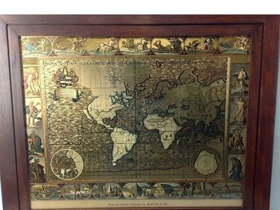 *price is negotiable*
Vintage Nova Totius Terrarum Orbis Geographica Ac Hydrographica Tabula Map Engraving 1681 Moses Pitt