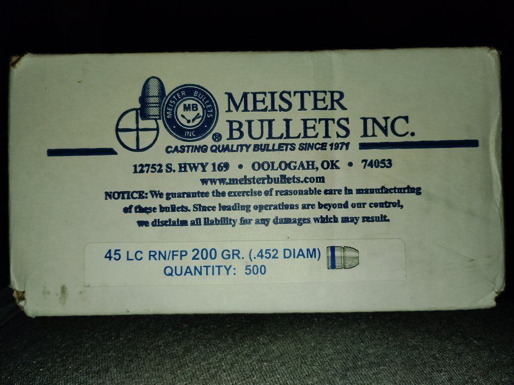 45 long Colt bullets