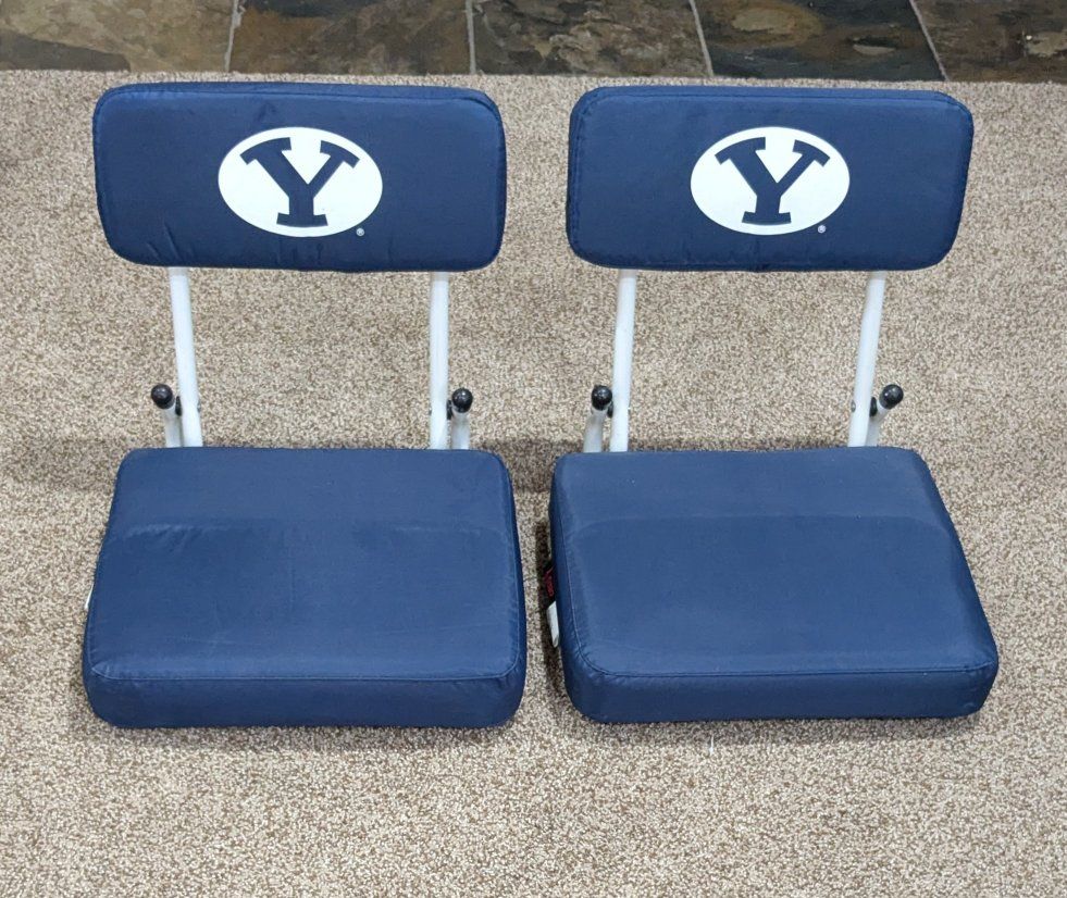 BYU Cougars Logo Brands Padded Stadium Seats (Set of 2)