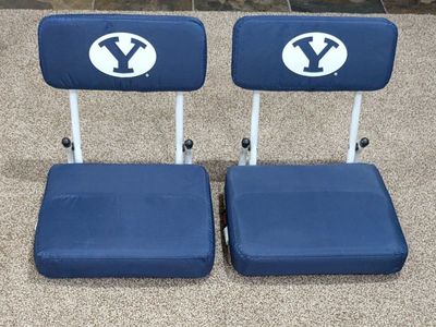 BYU Cougars Logo Brands Padded Stadium Seats (Set of 2)