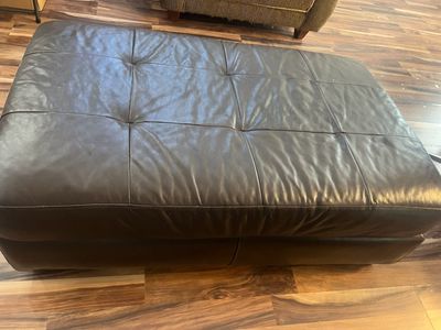 Dark brown ottoman
