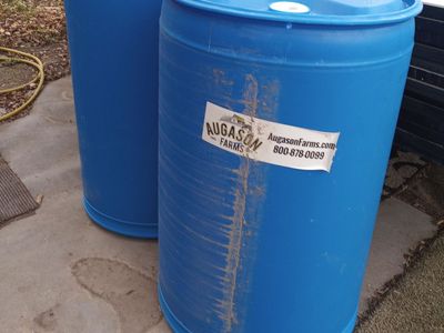 55 gal. water barrel
