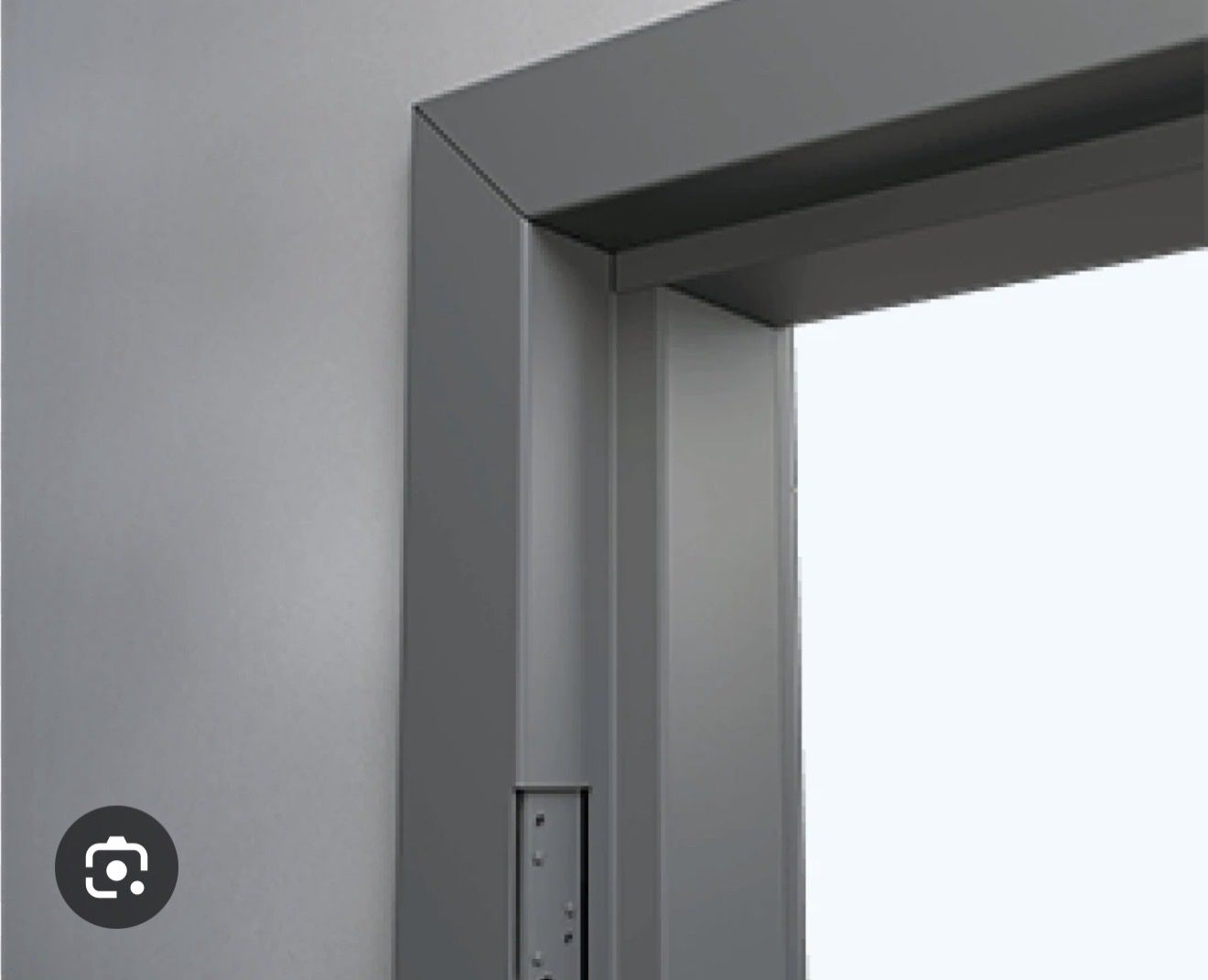 New 3'0" x 7'0" Commercial KD Hollow Metal Door Frame - Durable Gray Finish