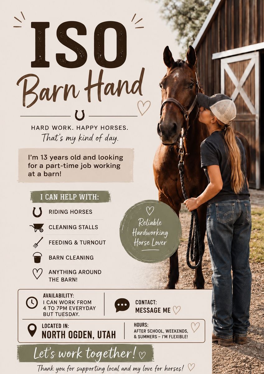 ISO barn hand job