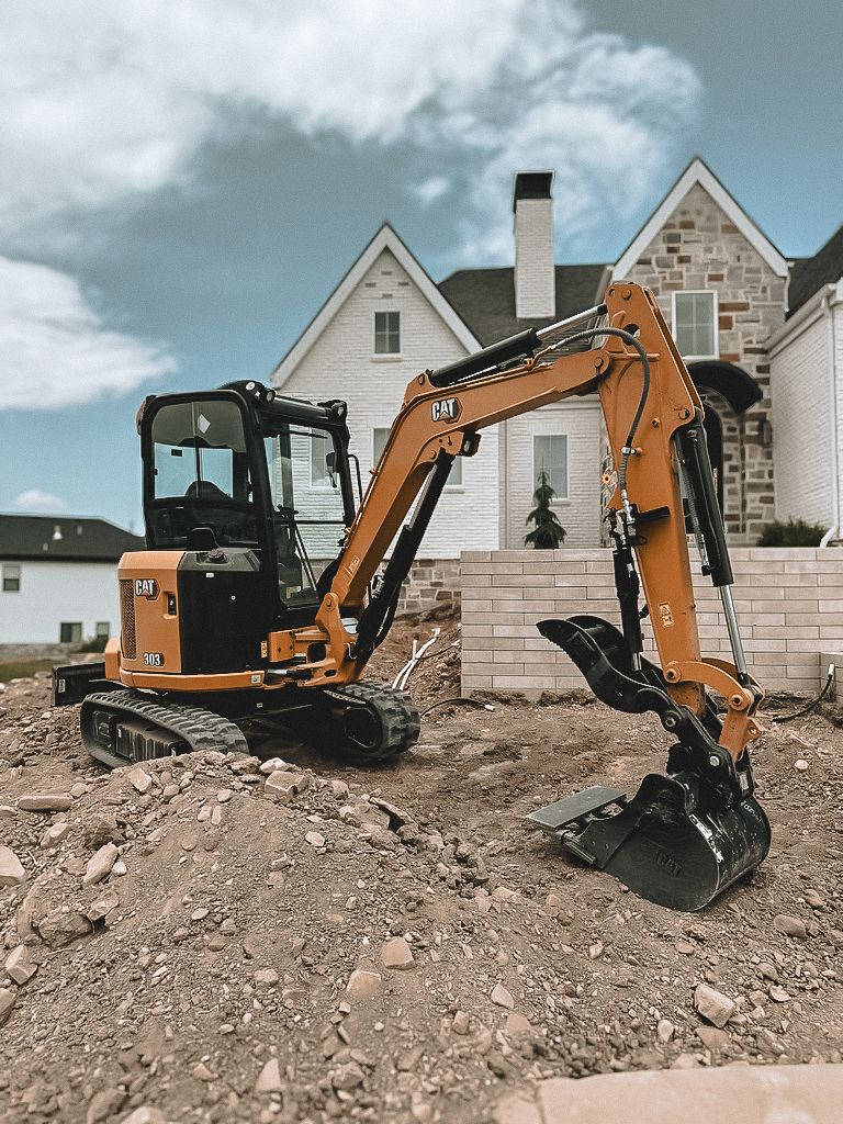 For Rent is My Cat Mini Excavator 302.7 With Retractable Tracks. 26/30 Class