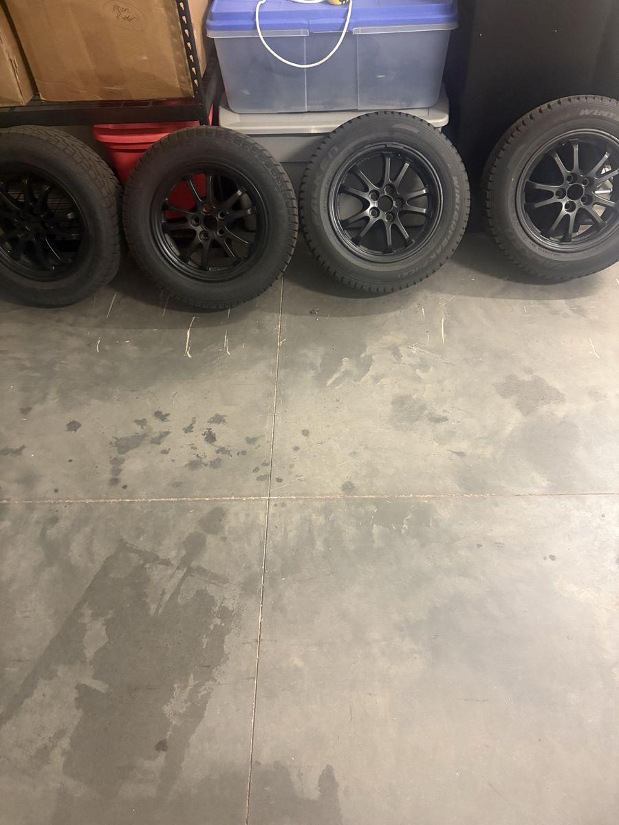 Prius winter snow tires and oem prius wheels