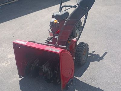 Craftsman 24" Electric Start Two-Stage Snow Blower - Powerful Red